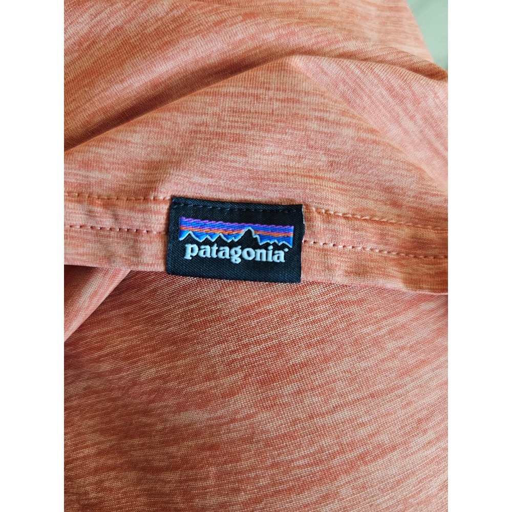 Patagonia Capilene Cool Daily Womens Large Orange Heather Graphic T-Shirt - Picture 4 of 4